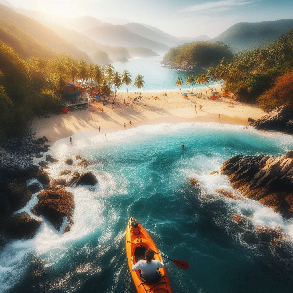 Kayaking along the Stunning Shoreline of Minitas Beach